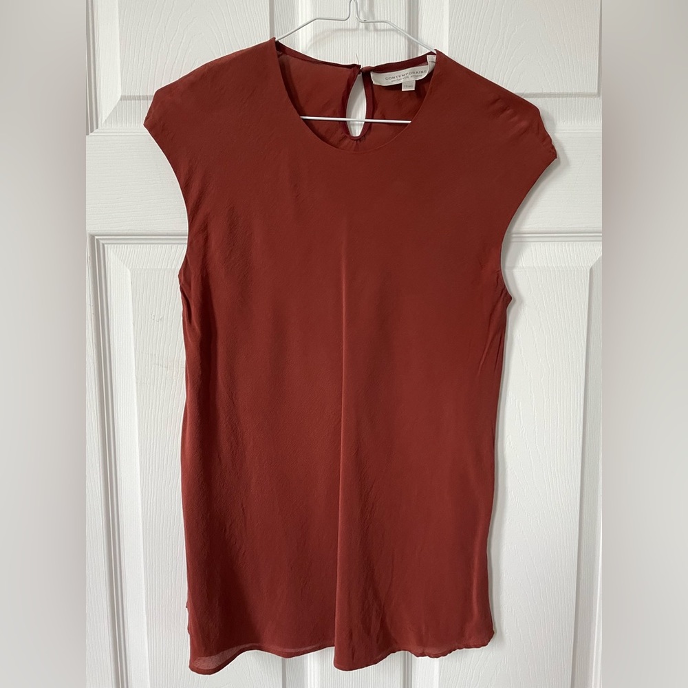 100% silk blouse